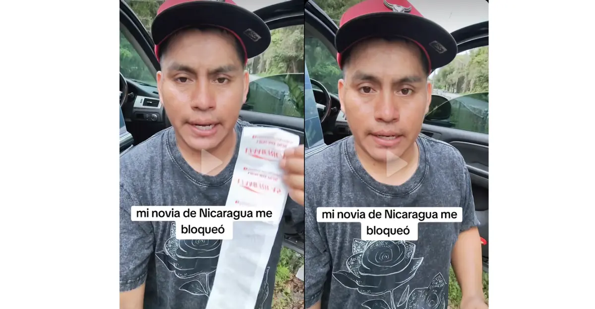 Tiktoker mexicano deposita U$2 mil a "novia" nica y lo bloquea