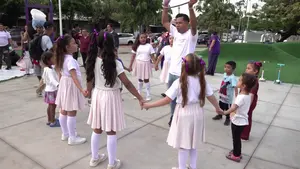 Managua: niños y niñas disfrutan de circuito de juegos en el paseo Edith Grön