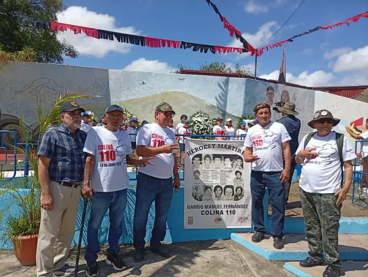Familia sandinista rinde homenaje a los Héroes y Mártires de la Colina 110