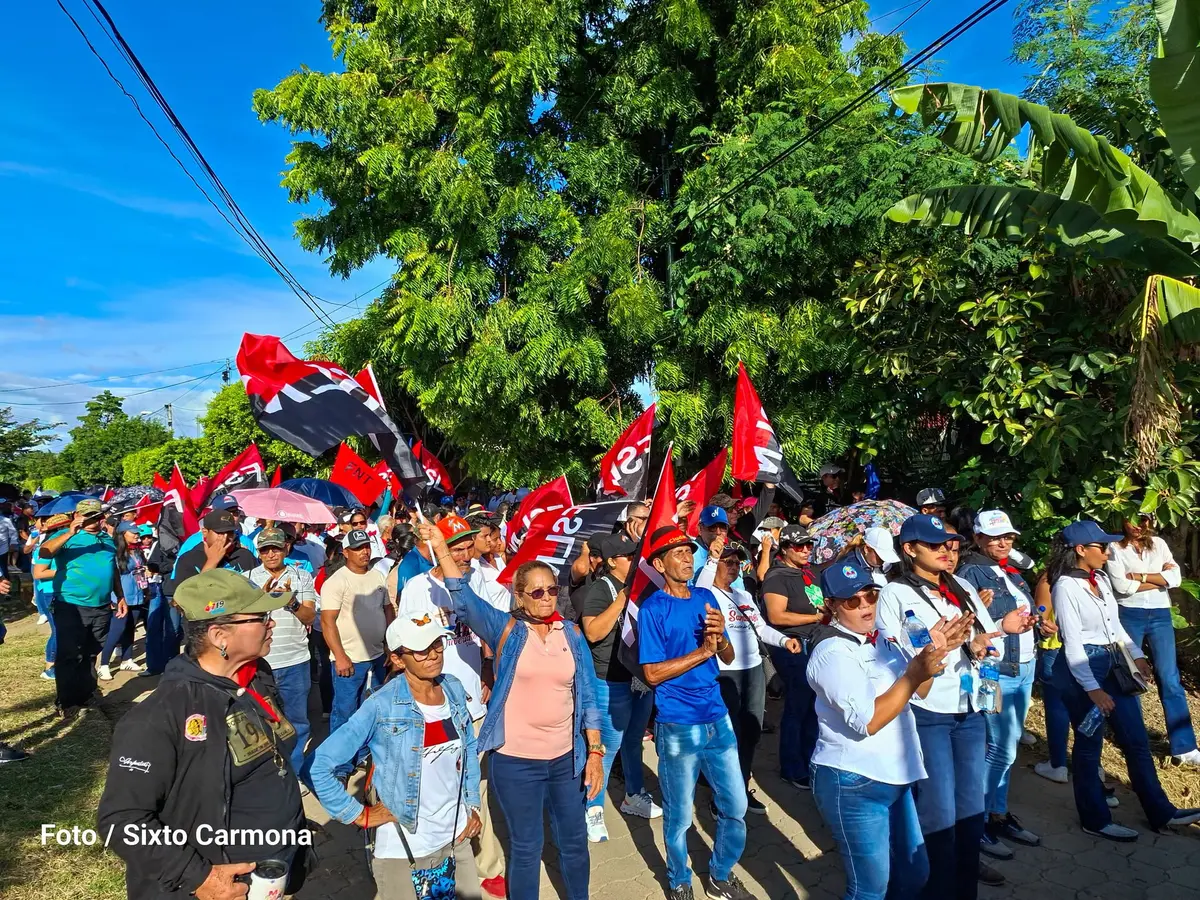 Militancia sandinista de Rivas participa en caminata en saludo al 47/19