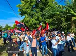 Militancia sandinista de Rivas participa en caminata en saludo al 47/19