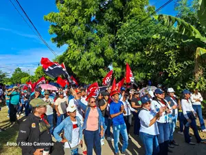 Militancia sandinista de Rivas participa en caminata en saludo al 47/19