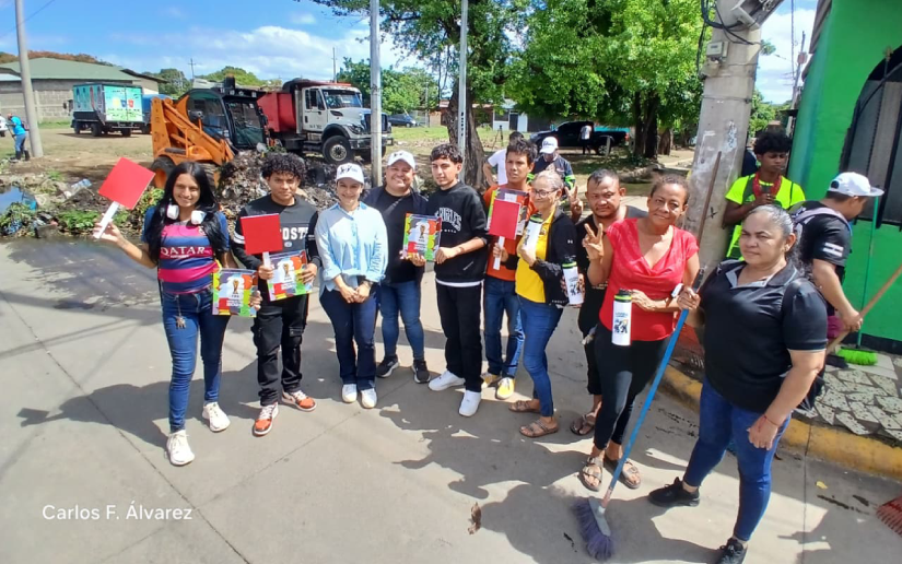 Managua: familias de Waspan Norte participan en jornada de limpieza