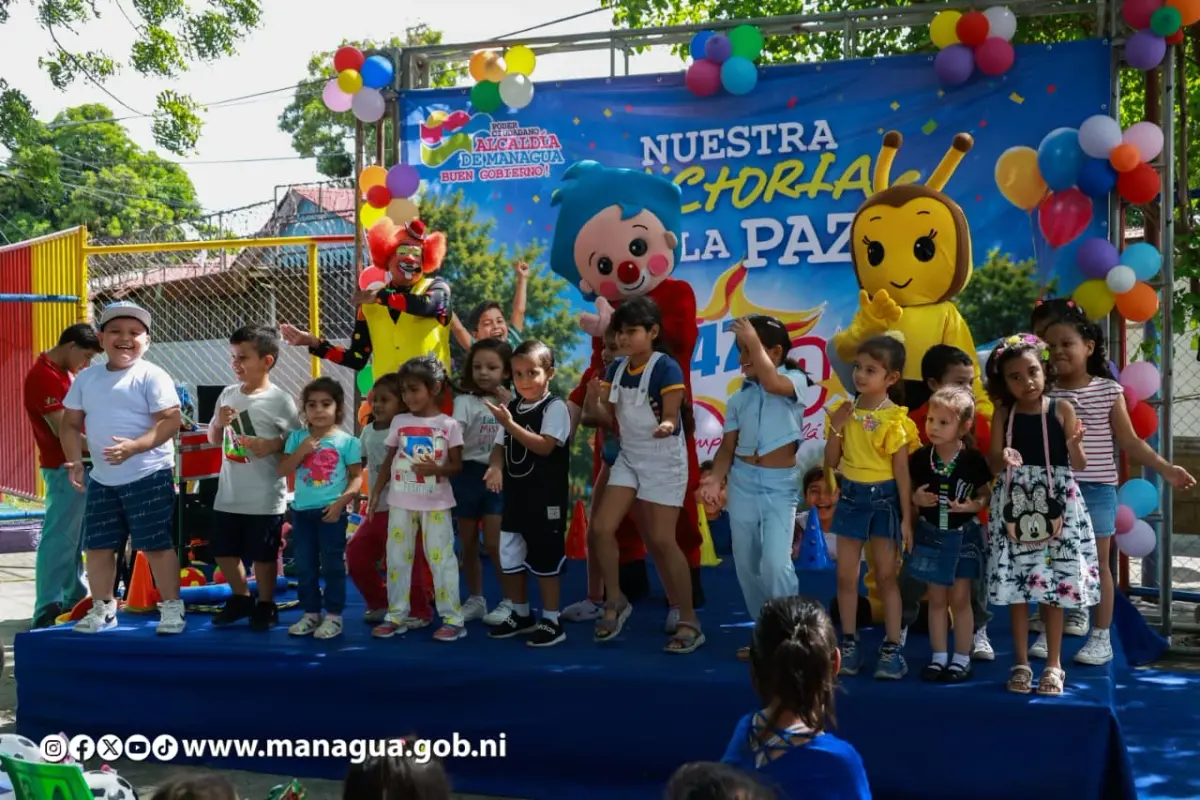 Managua: inauguran mejoras en el parque infantil del barrio Maestro Gabriel