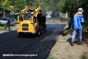 Managua: avanza el proyecto de mejoramiento vial en el barrio Carlos Nuñez