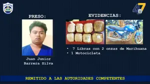 Matagalpa: Policía ocupa más de 13 libras de marihuana