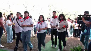 Managua: juventud rinde homenaje a los héroes del 23 de julio