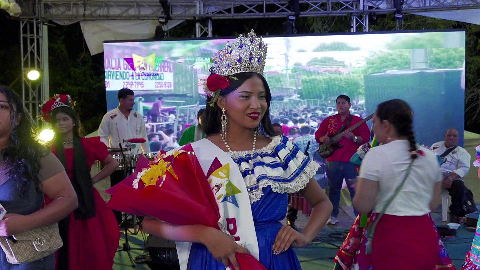 Génesis Matamoros es la reina de las fiestas tradicionales de Managua 2026
