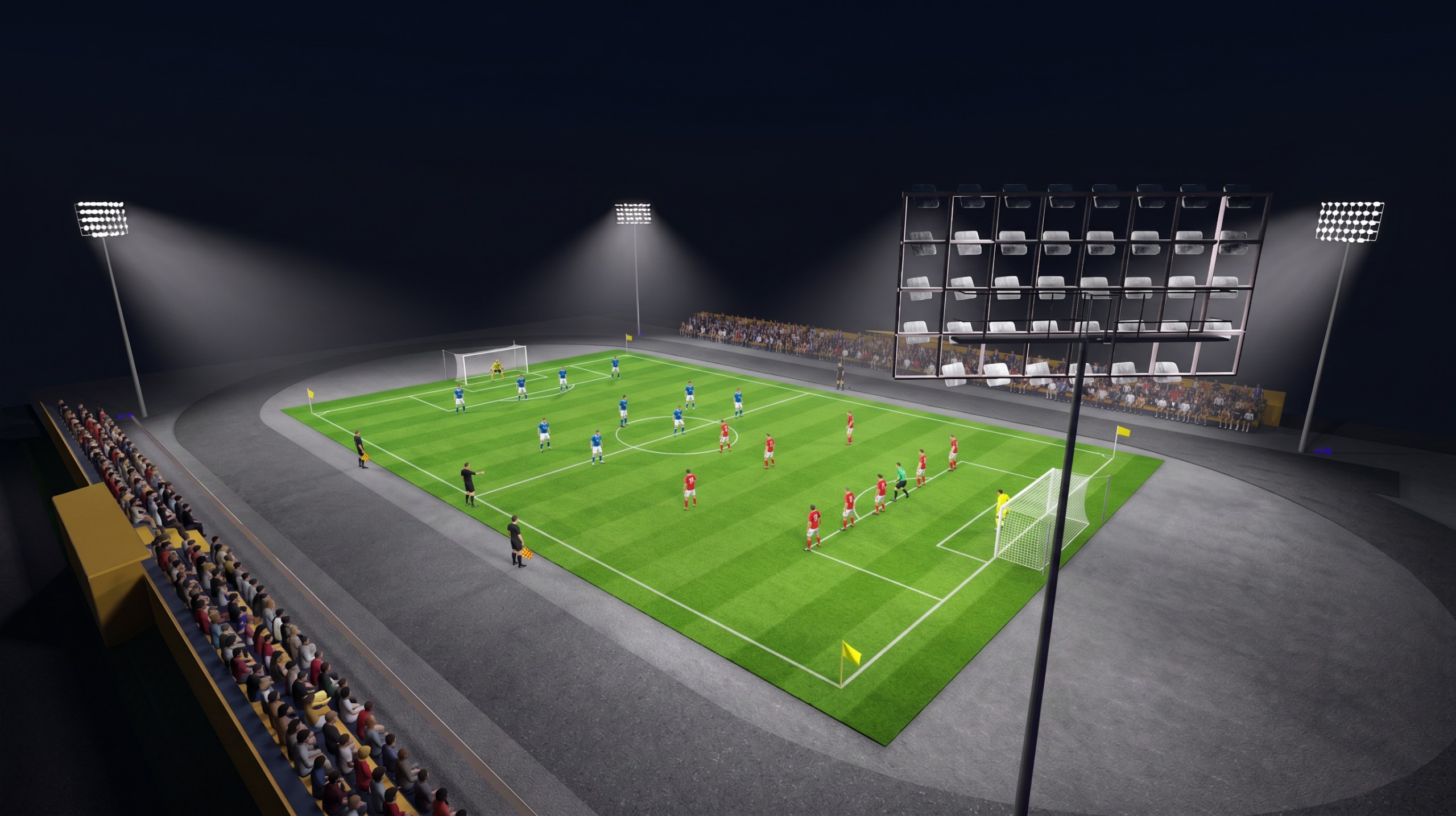 San Marcos fortalece su infraestructura deportiva con nuevo proyecto de iluminación