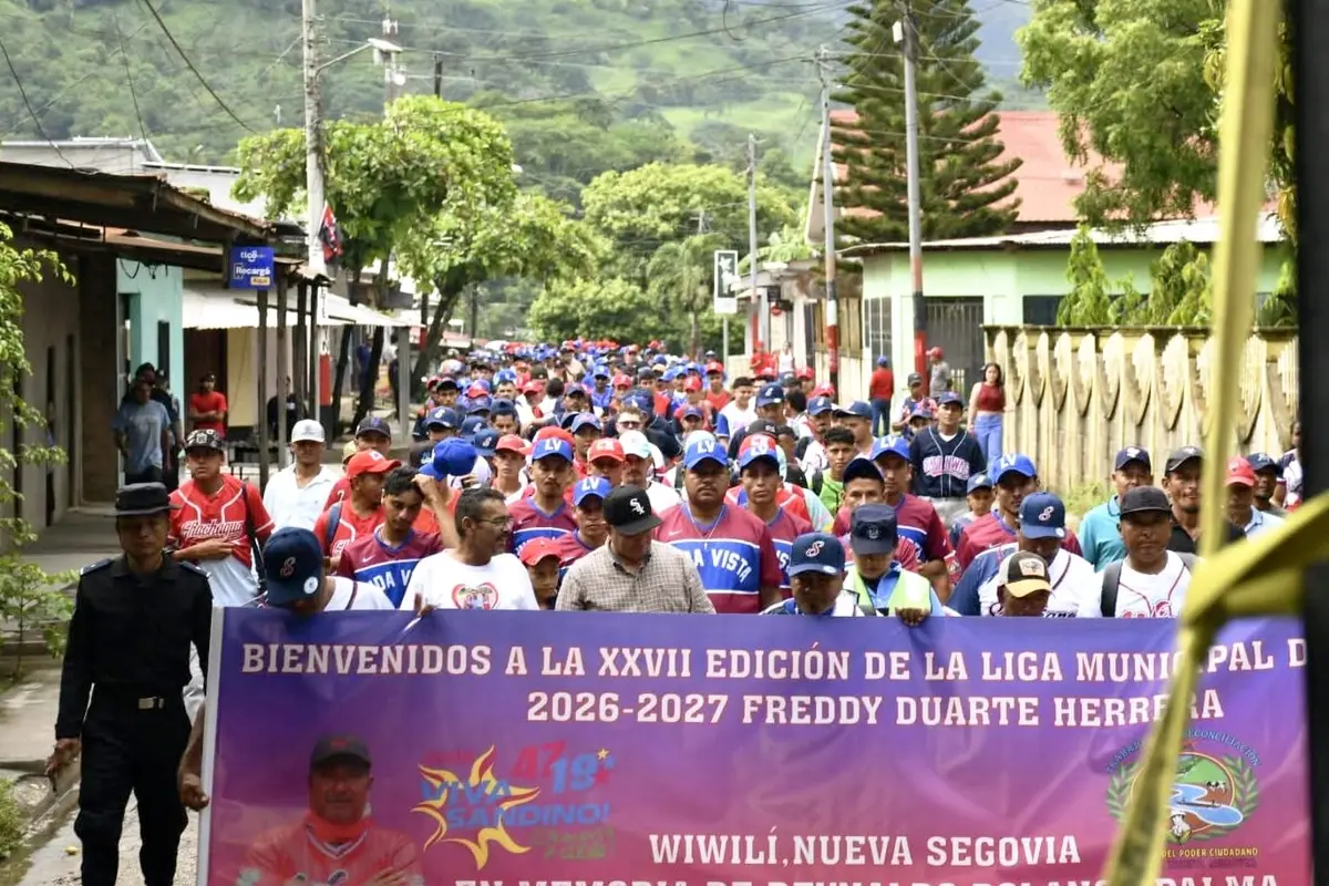 Wiwilí celebra el inicio de la XXVII Liga Municipal de Béisbol